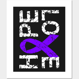 Pancreatic cancer awareness Hope and Love T shirt Posters and Art